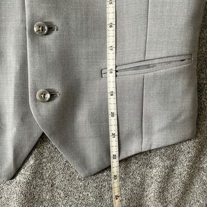 Slim Fit Suit Vest/Pants 28x28 Alfaro Light Grey